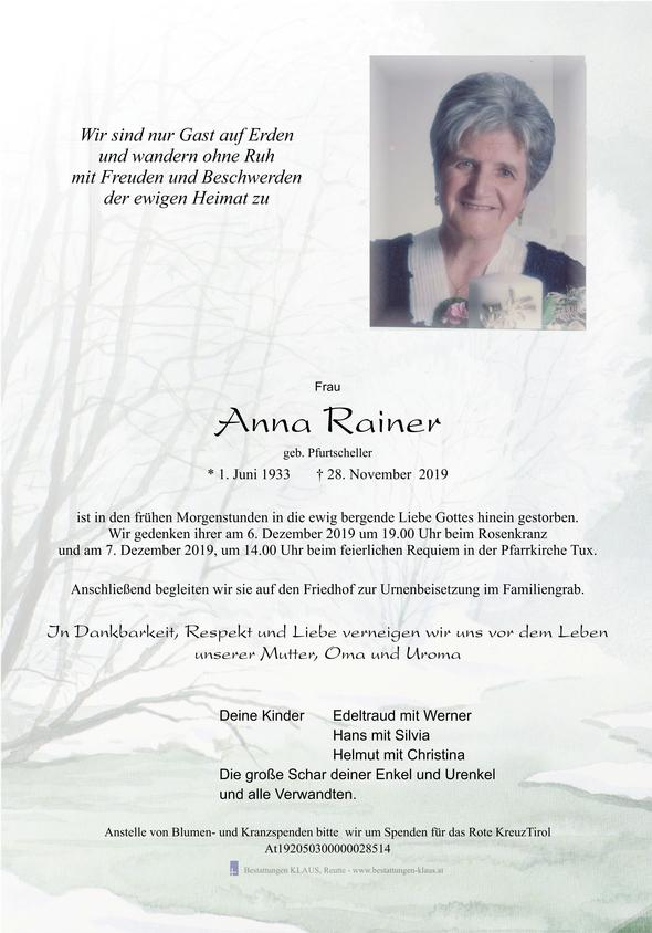 Anna Rainer